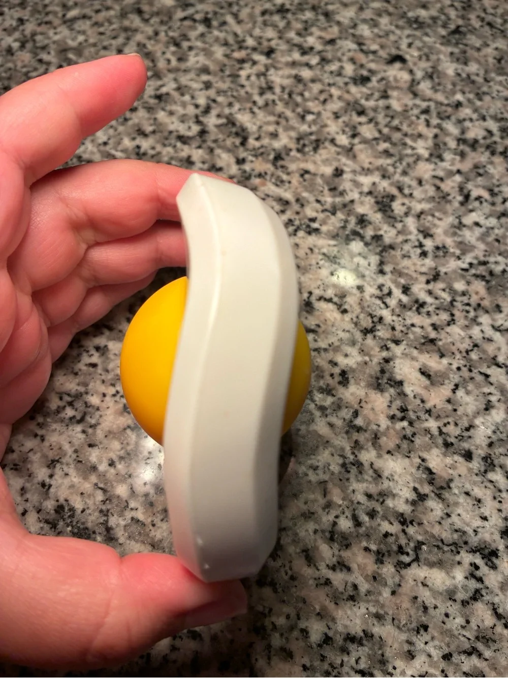 Bark Box Medium Egg Over Hard Super Chewer Toy